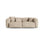 Martina 3-Sitzer Sofa, Sitztiefe 90 cm, aus Samt, Cord, Boucle oder Strukturstoff, 240x120 cm von Micadoni – Bild 1