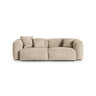 Martina 3-Sitzer Sofa, Sitztiefe 90 cm, aus Samt, Cord, Boucle oder Strukturstoff, 240x120 cm von Micadoni – Bild 1