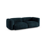 Martina 3-Sitzer Sofa, Sitztiefe 90 cm, aus Samt in Deep Petrol (Vogue 13), 240x120 cm von Micadoni – Bild 3