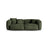 Martina 3-Sitzer Sofa, Sitztiefe 90 cm, aus Samt in Grün (Vogue 11), 240x120 cm von Micadoni – Bild 1