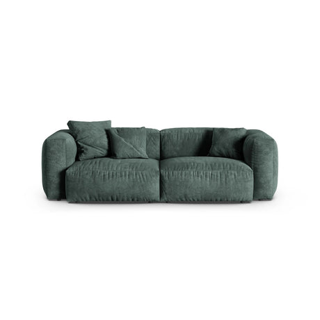 Martina 3-Sitzer Sofa, Sitztiefe 90 cm, aus Samt in Petrol (Vogue 12), 240x120 cm von Micadoni – Bild 1