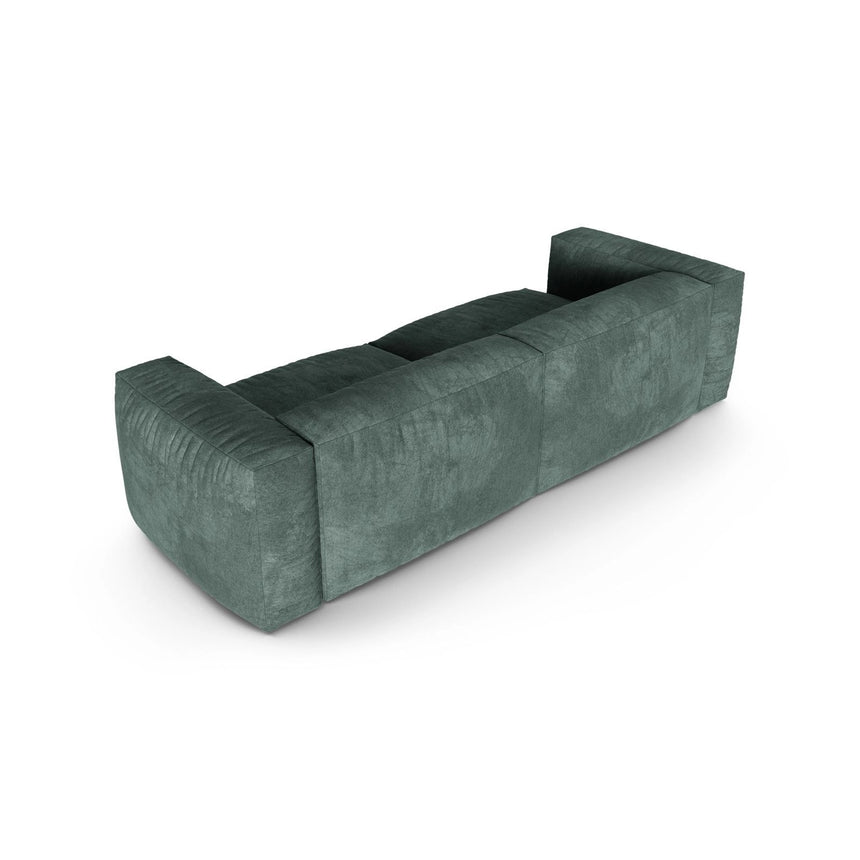 Martina 3-Sitzer Sofa, Sitztiefe 90 cm, aus Samt in Petrol (Vogue 12), 240x120 cm von Micadoni – Bild 4
