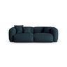 Martina 3-Sitzer Sofa, Sitztiefe 90 cm, aus Strukturierter Stoff in Blau Jeans (Boston Ocean), 240x120 cm von Micadoni – Bild 1