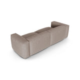Martina 3-Sitzer Sofa, Sitztiefe 90 cm, aus Strukturierter Stoff in Dunkelbeige (Boston Trufa), 240x120 cm von Micadoni – Bild 4