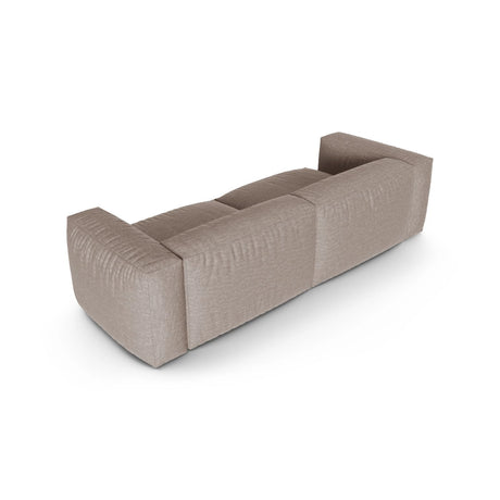 Martina 3-Sitzer Sofa, Sitztiefe 90 cm, aus Strukturierter Stoff in Dunkelbeige (Boston Trufa), 240x120 cm von Micadoni – Bild 4