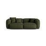 Martina 3-Sitzer Sofa, Sitztiefe 90 cm, aus Strukturierter Stoff in Grün (Boston Forest), 240x120 cm von Micadoni – Bild 1