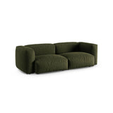 Martina 3-Sitzer Sofa, Sitztiefe 90 cm, aus Strukturierter Stoff in Grün (Boston Forest), 240x120 cm von Micadoni – Bild 3
