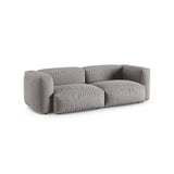 Martina 3-Sitzer Sofa, Sitztiefe 90 cm, aus Strukturierter Stoff in Hellgrau (Boston Light Grey), 240x120 cm von Micadoni – Bild 3