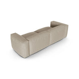 Martina 3-Sitzer Sofa, Sitztiefe 90 cm, aus Strukturierter Stoff in Leichtes Beige (Boston Toffee), 240x120 cm von Micadoni – Bild 4