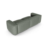 Martina 3-Sitzer Sofa, Sitztiefe 90 cm, aus Strukturierter Stoff in Moosgrün (Boston Water Green), 240x120 cm von Micadoni – Bild 4