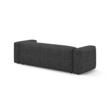Martina 3-Sitzer Sofa mit Schlaffunktion, ausklappbar, aus Boucle in Anthrazit (Monet Anthracite), 264x106 cm von Micadoni – Bild 9