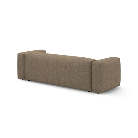 Martina 3-Sitzer Sofa mit Schlaffunktion, ausklappbar, aus Boucle in Cappuccino (Monet Cappucino), 264x106 cm von Micadoni – Bild 9