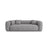 Martina 3-Sitzer Sofa mit Schlaffunktion, ausklappbar, aus Boucle in Graphit (Monet Graphite), 264x106 cm von Micadoni – Bild 1