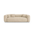 Martina 3-Sitzer Sofa mit Schlaffunktion, ausklappbar, aus Samt, Boucle oder Strukturstoff, 264x106 cm von Micadoni – Bild 1