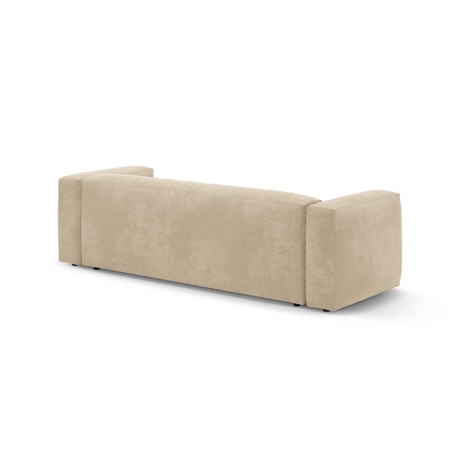 Martina 3-Sitzer Sofa mit Schlaffunktion, ausklappbar, aus Samt, Boucle oder Strukturstoff, 264x106 cm von Micadoni – Bild 9