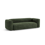 Martina 3-Sitzer Sofa mit Schlaffunktion, ausklappbar, aus Samt in Grün (Vogue 11), 264x106 cm von Micadoni – Bild 6