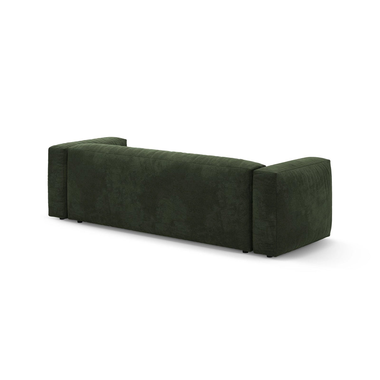 Martina 3-Sitzer Sofa mit Schlaffunktion, ausklappbar, aus Samt in Grün (Vogue 11), 264x106 cm von Micadoni – Bild 9