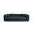 Martina 3-Sitzer Sofa mit Schlaffunktion, ausklappbar, aus Strukturierter Stoff in Blau Jeans (Boston Ocean), 264x106 cm von Micadoni – Bild 1