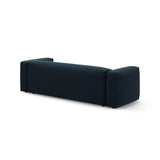Martina 3-Sitzer Sofa mit Schlaffunktion, ausklappbar, aus Strukturierter Stoff in Blau Jeans (Boston Ocean), 264x106 cm von Micadoni – Bild 8
