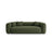Martina 3-Sitzer Sofa mit Schlaffunktion, ausklappbar, aus Strukturierter Stoff in Grün (Boston Forest), 264x106 cm von Micadoni – Bild 1