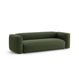 Martina 3-Sitzer Sofa mit Schlaffunktion, ausklappbar, aus Strukturierter Stoff in Grün (Boston Forest), 264x106 cm von Micadoni – Bild 5