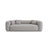 Martina 3-Sitzer Sofa mit Schlaffunktion, ausklappbar, aus Strukturierter Stoff in Hellgrau (Boston Light Grey), 264x106 cm von Micadoni – Bild 1