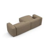 Martina 4-Sitzer Ecksofa mit Schlaffunktion, Linke Seite, aus Boucle in Cappuccino (Monet Cappucino), 280x170 cm von Micadoni – Bild 9