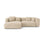 Martina 4-Sitzer Ecksofa mit Schlaffunktion, Linke Seite, aus Samt, Boucle oder Strukturstoff, 280x170 cm von Micadoni – Bild 1