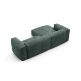 Martina 4-Sitzer Ecksofa mit Schlaffunktion, Linke Seite, aus Samt in Petrol (Vogue 12), 280x170 cm von Micadoni – Bild 9
