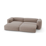 Martina 4-Sitzer Ecksofa mit Schlaffunktion, Linke Seite, aus Strukturierter Stoff in Dunkelbeige (Boston Trufa), 280x170 cm von Micadoni – Bild 6
