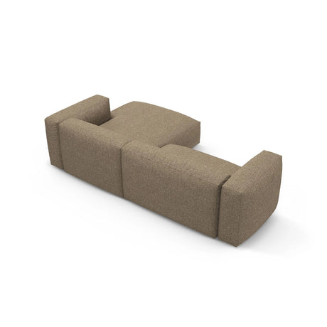 Martina 4-Sitzer Ecksofa mit Schlaffunktion, Rechte Seite, aus Boucle in Cappuccino (Monet Cappucino), 280x170 cm von Micadoni – Bild 9