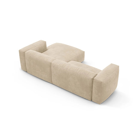 Martina 4-Sitzer Ecksofa mit Schlaffunktion, Rechte Seite, aus Samt, Boucle oder Strukturstoff, 280x170 cm von Micadoni – Bild 9