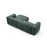 Martina 4-Sitzer Ecksofa mit Schlaffunktion, Rechte Seite, aus Samt in Petrol (Vogue 12), 280x170 cm von Micadoni – Bild 9