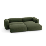 Martina 4-Sitzer Ecksofa mit Schlaffunktion, Rechte Seite, aus Strukturierter Stoff in Grün (Boston Forest), 280x170 cm von Micadoni – Bild 6