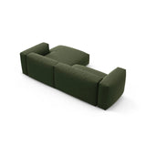 Martina 4-Sitzer Ecksofa mit Schlaffunktion, Rechte Seite, aus Strukturierter Stoff in Grün (Boston Forest), 280x170 cm von Micadoni – Bild 8