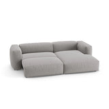 Martina 4-Sitzer Ecksofa mit Schlaffunktion, Rechte Seite, aus Strukturierter Stoff in Hellgrau (Boston Light Grey), 280x170 cm von Micadoni – Bild 6