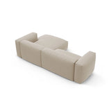 Martina 4-Sitzer Ecksofa mit Schlaffunktion, Rechte Seite, aus Strukturierter Stoff in Leichtes Beige (Boston Toffee), 280x170 cm von Micadoni – Bild 8