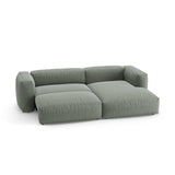 Martina 4-Sitzer Ecksofa mit Schlaffunktion, Rechte Seite, aus Strukturierter Stoff in Moosgrün (Boston Water Green), 280x170 cm von Micadoni – Bild 6