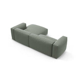 Martina 4-Sitzer Ecksofa mit Schlaffunktion, Rechte Seite, aus Strukturierter Stoff in Moosgrün (Boston Water Green), 280x170 cm von Micadoni – Bild 8