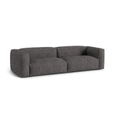 Martina 4-Sitzer Sofa, Sitztiefe 76 cm, aus Boucle in Anthrazit (Monet Anthracite), 320x106 cm von Micadoni – Bild 3
