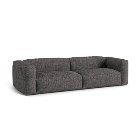 Martina 4-Sitzer Sofa, Sitztiefe 76 cm, aus Boucle in Anthrazit (Monet Anthracite), 320x106 cm von Micadoni – Bild 3