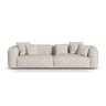 Martina 4-Sitzer Sofa, Sitztiefe 76 cm, aus Boucle in Beige (Monet Sand), 320x106 cm von Micadoni – Bild 1