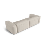 Martina 4-Sitzer Sofa, Sitztiefe 76 cm, aus Boucle in Beige (Monet Sand), 320x106 cm von Micadoni – Bild 4