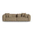 Martina 4-Sitzer Sofa, Sitztiefe 76 cm, aus Boucle in Cappuccino (Monet Cappucino), 320x106 cm von Micadoni – Bild 1
