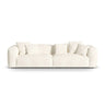 Martina 4-Sitzer Sofa, Sitztiefe 76 cm, aus Boucle in Elfenbein (Monet Nata), 320x106 cm von Micadoni – Bild 1