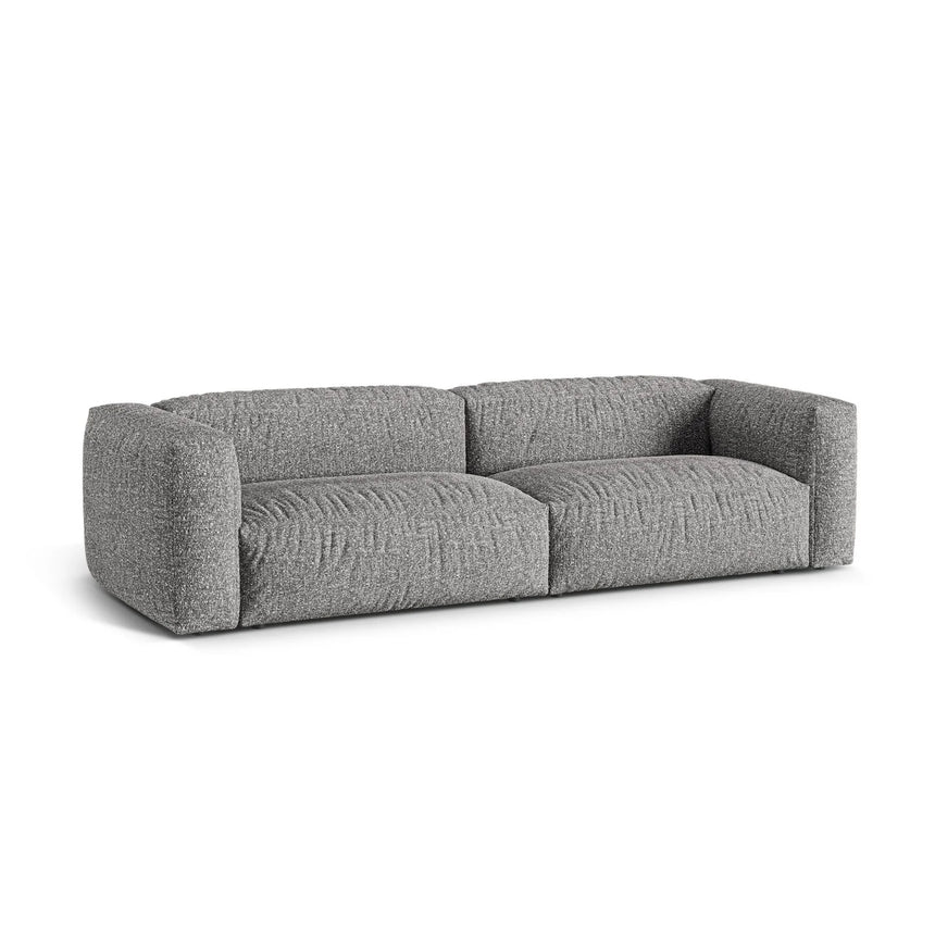 Martina 4-Sitzer Sofa, Sitztiefe 76 cm, aus Boucle in Graphit (Monet Graphite), 320x106 cm von Micadoni – Bild 3