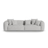 Martina 4-Sitzer Sofa, Sitztiefe 76 cm, aus Boucle in Silber (Monet Silver), 320x106 cm von Micadoni – Bild 1