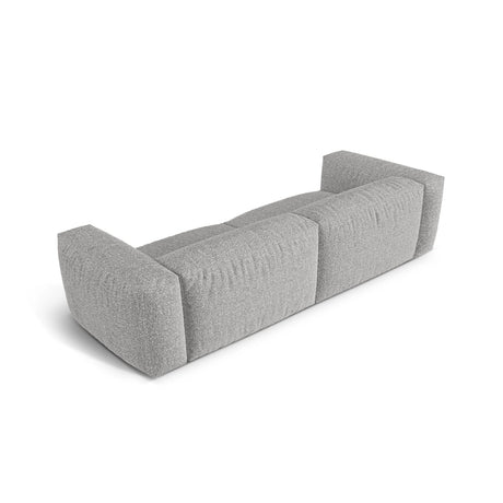 Martina 4-Sitzer Sofa, Sitztiefe 76 cm, aus Boucle in Silber (Monet Silver), 320x106 cm von Micadoni – Bild 4