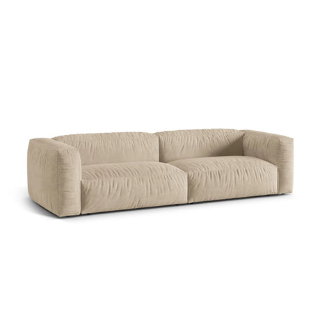 Martina 4-Sitzer Sofa, Sitztiefe 76 cm, aus Samt, Cord, Boucle oder Strukturstoff, 320x106 cm von Micadoni – Bild 3