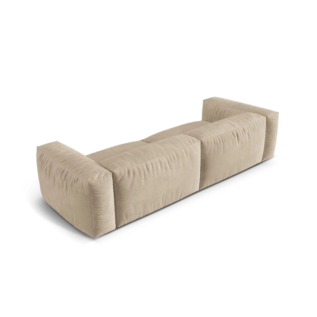 Martina 4-Sitzer Sofa, Sitztiefe 76 cm, aus Samt, Cord, Boucle oder Strukturstoff, 320x106 cm von Micadoni – Bild 4